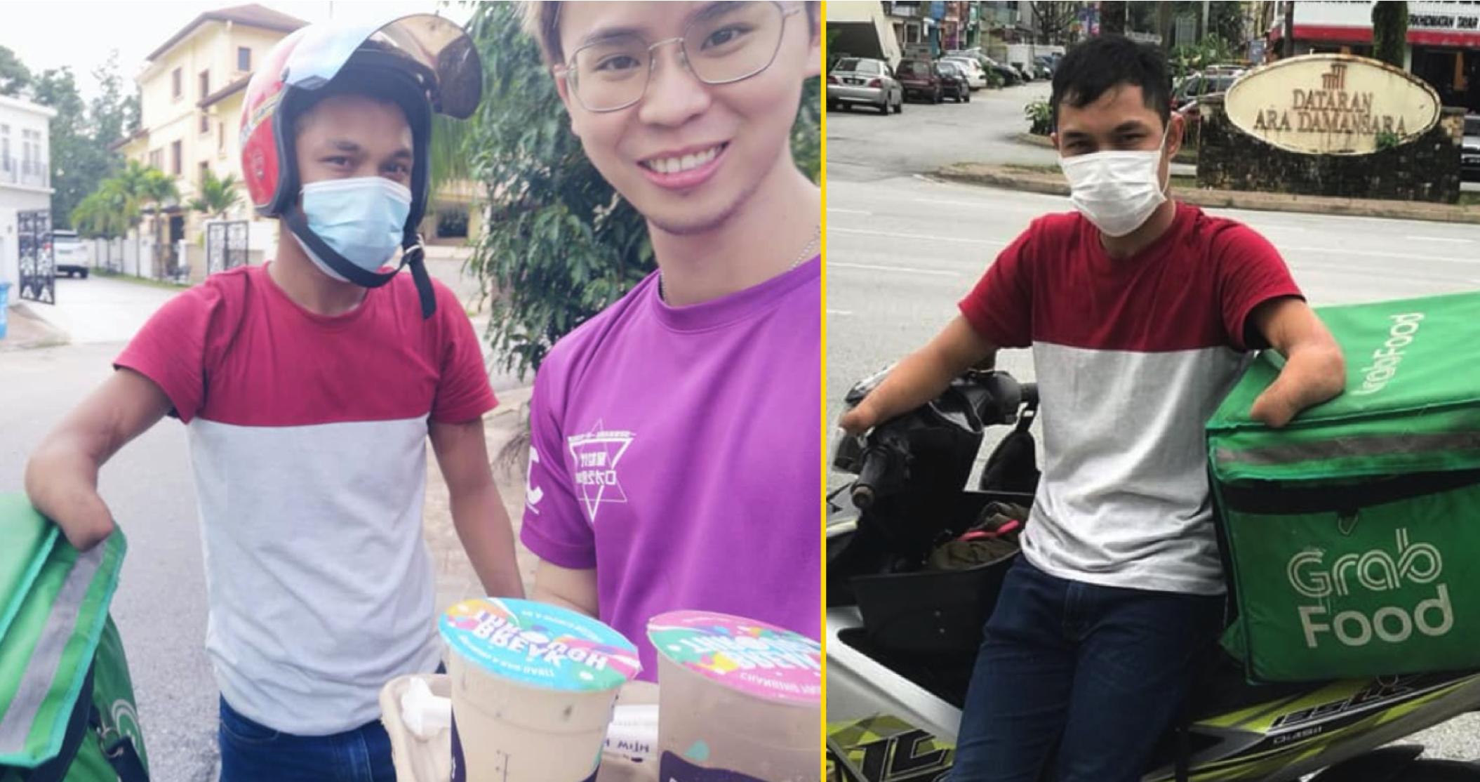 nangtime.com - Pemuda Terkejut Pesanan Foodpandanya Dihantar Rider Yang Kudung Kedua Tangan
