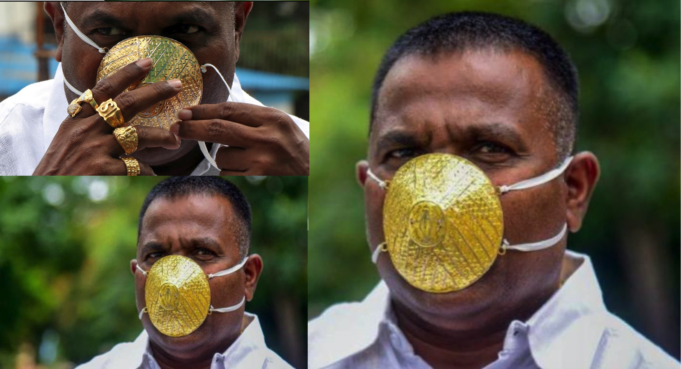 nangtime.com - Lelaki Sanggup Habiskan RM171,500 Untuk Topeng Muka Khas Bersalut Emas Untuk Perlindungan Dari Covid-19