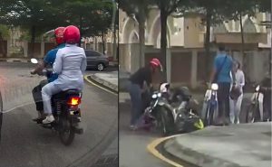 nangtime.com - Lelaki Bawa ‘Nurse’ Berlaku Samseng Bantai Penunggang Motosikal Sampai Anak Bini Dia Jatuh Dari Motosikal
