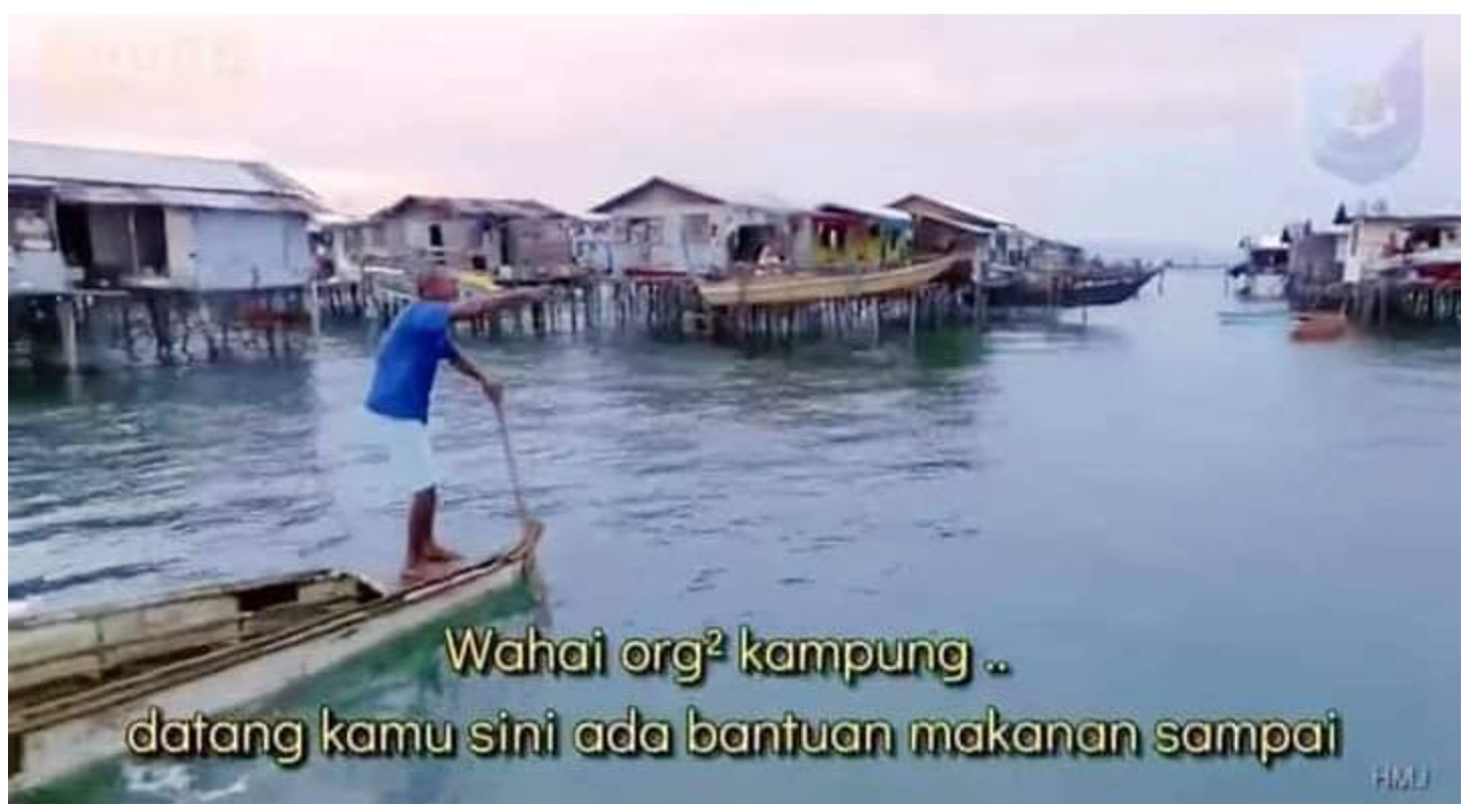nangtime.com -  Pakcik Kejar Polis Marin Dengan Sampan Untuk Dapatkan Bantuan Makanan [VIDEO]