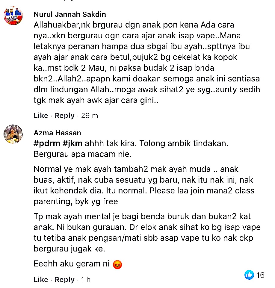 nangtime.com - Bagi Anak Hisap Vape, Wanita Bidas Kecaman Netizen Sebelum Suaminya Mohon Maaf