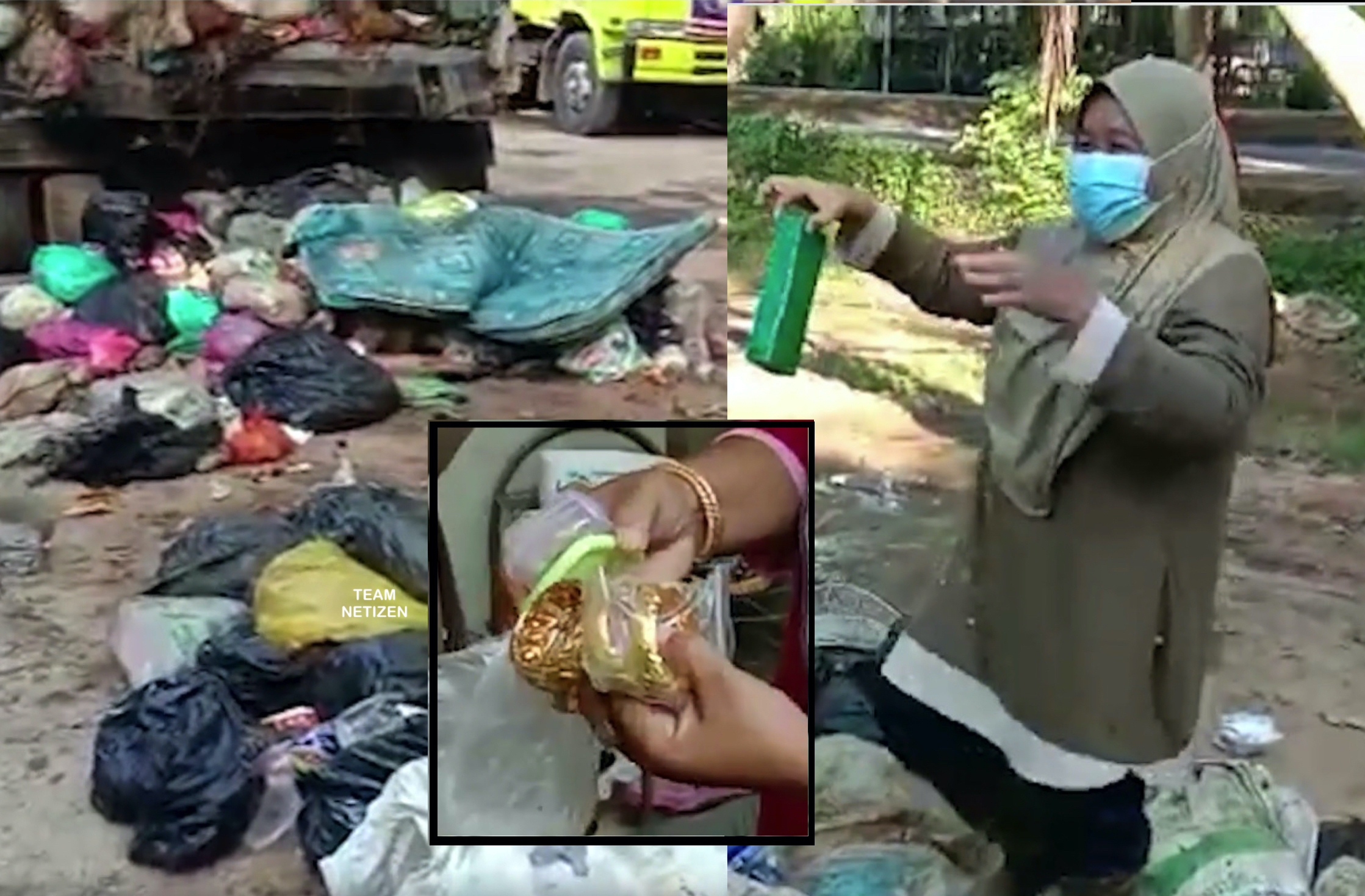 Ahli Keluarga Terbuang Barangan Kemas Bernilai RM70,000, Wanita Selongkar Sampah Di Depoh Untuk Mencarinya